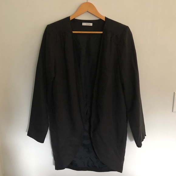 Selected Femme - European Brand - Black 80’s Style Jacket - US size 8/UK Size 12 - Picture 1 of 6